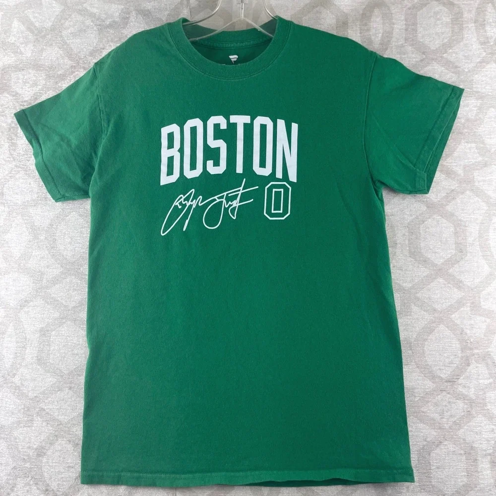 Fanatics Boston Jayson Tatum Signature Green Graphic T-Shirt Mens‎ Small S